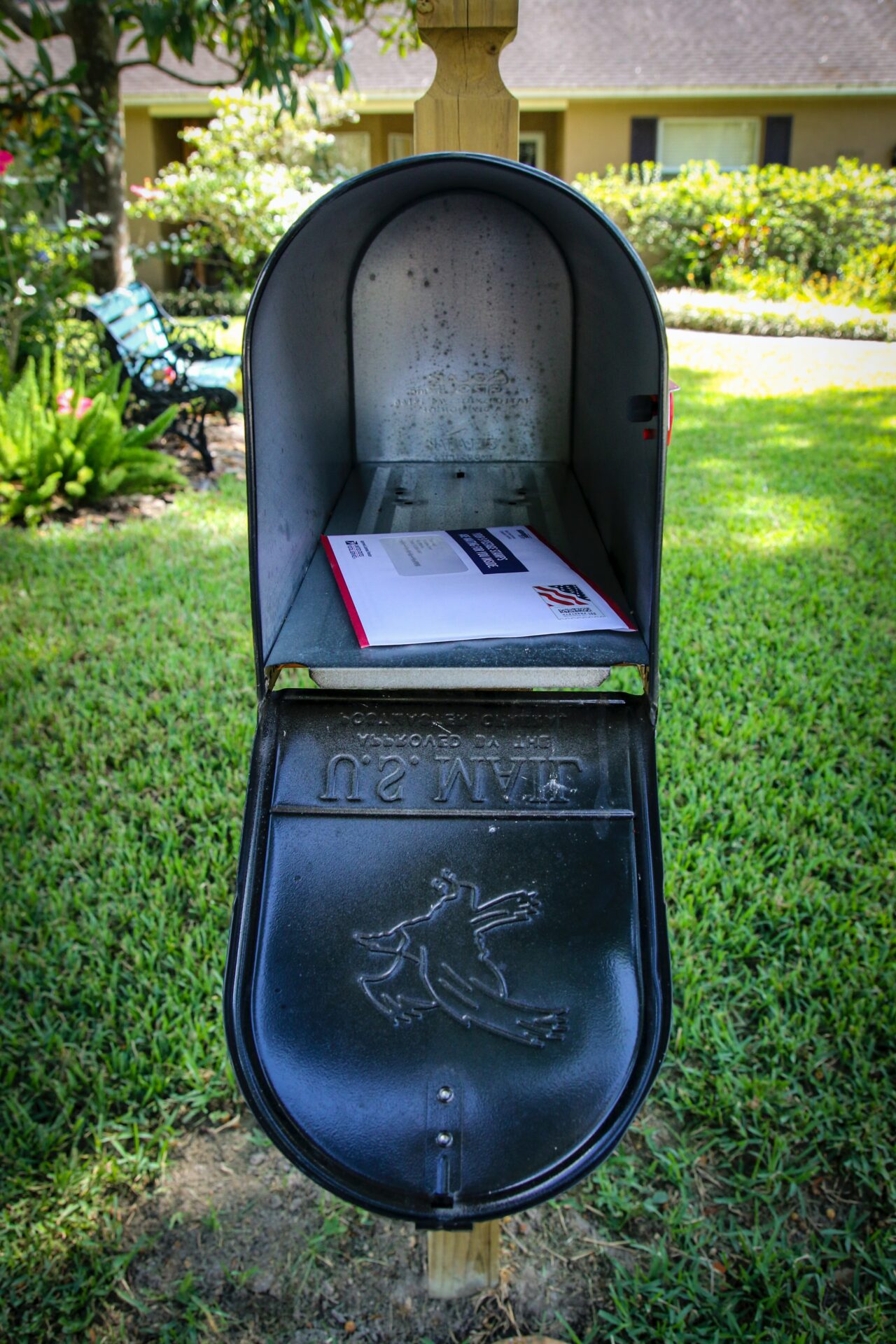 A open mailbox